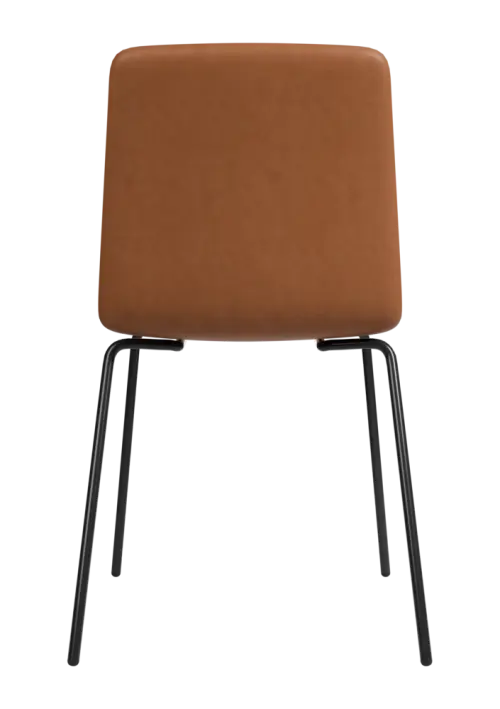 ARCA MEET BLACK, židle konferenční, ekologická kůže cappuccino